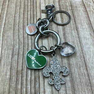 Kathy Van Zeeland Silver Tone Key Chain Purse Charms